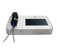 vandal proof HD video telephone with shatter proof tempered glass