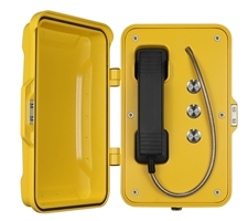 IP66 weatherproof industrial telephone with 3 call buttons