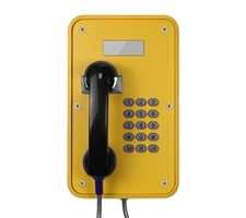 External wall mounted water proof Yellow Telephone with Keypad and LED Display and 9 memory auto-call memory