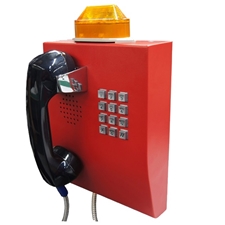 emergency telephone with LED flashing beacon