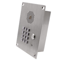 door entry keypad hands-free flush in wall mounted stainless steel call points and P2P Intercoms