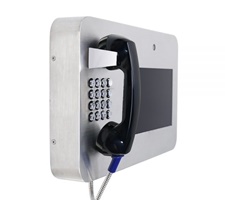 IP heavy duty shatterproof touch screen video telephone