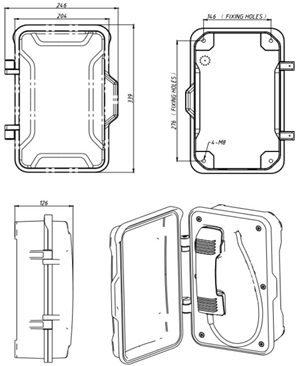 broadcasting telephone drawing plans