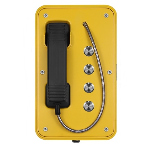 vandal resistant durable and waterproof speed-dial telephone