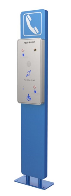 vandal proof and watertight assistance and infomation telephone call point for airports, arenas, stadiums, hospitals, airports, trains stations
