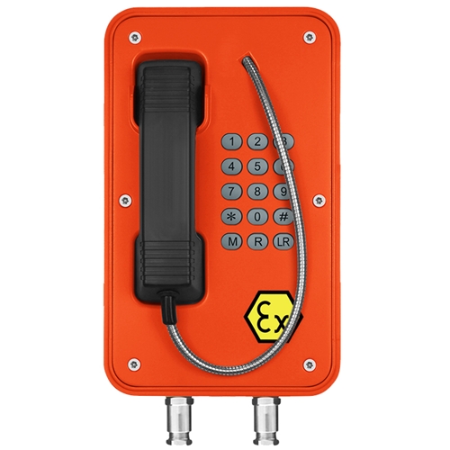 Robust Industrial IP66 weatherproof ATEX Industrial emergency telephone