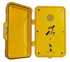 weatherproof IP66 PTC Speakerphone - Handsfree with 1 call button and induction loop