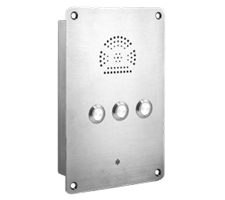 Flush Mounted Watertight Telephone Intercom Robust with 3 call Buttons