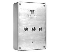 Industrial Wall Mounted Phone Intercom and Point-to-point Intercom with 3 Buttons