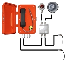 LTC ATEX Hotline with Enclosure and EX Horn, Beacon and Junction Box