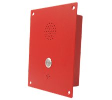 Flush Mounted Single Button Intercom or Telephone made from cold rolled steal - anti vandal robust design