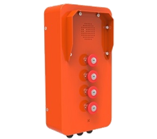 4 button ship intercoms and telephone system, anti-vandal non-corrosive buttons, option for horn and beacon